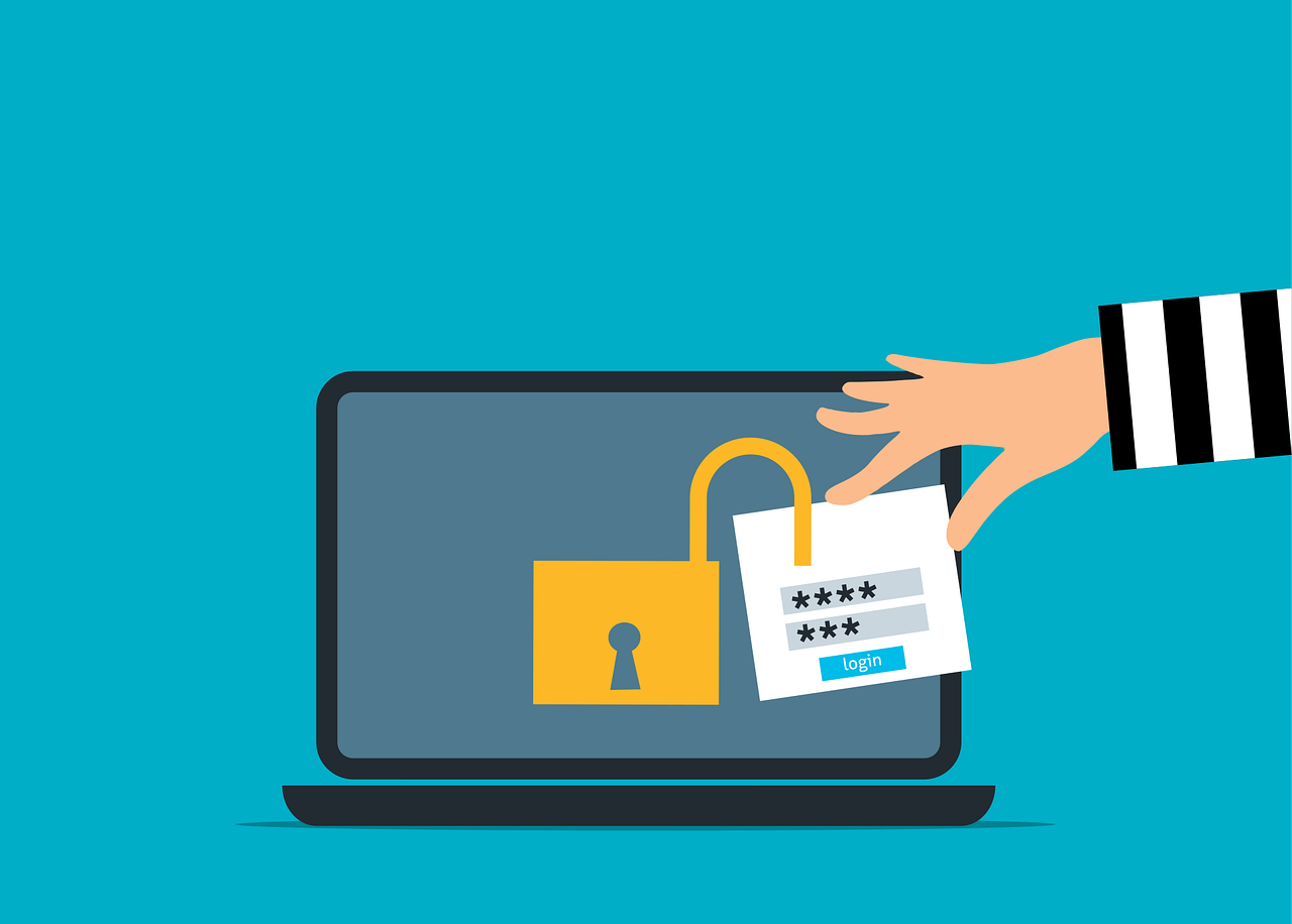 Free Attack Unsecured Laptop Vector