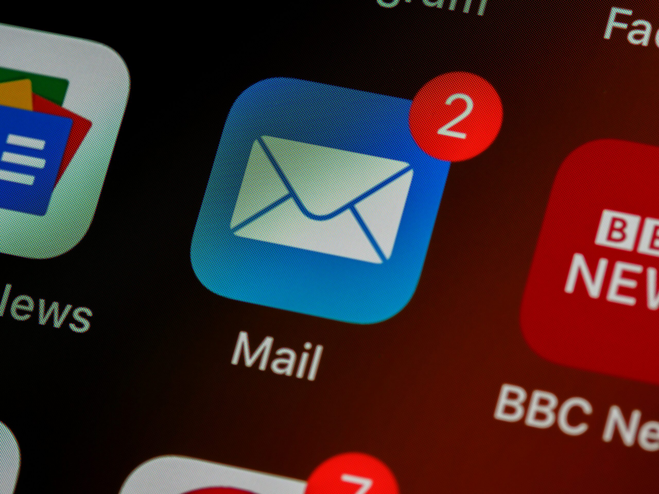 Home 25 Closeup Of Mail App Icon On Phone